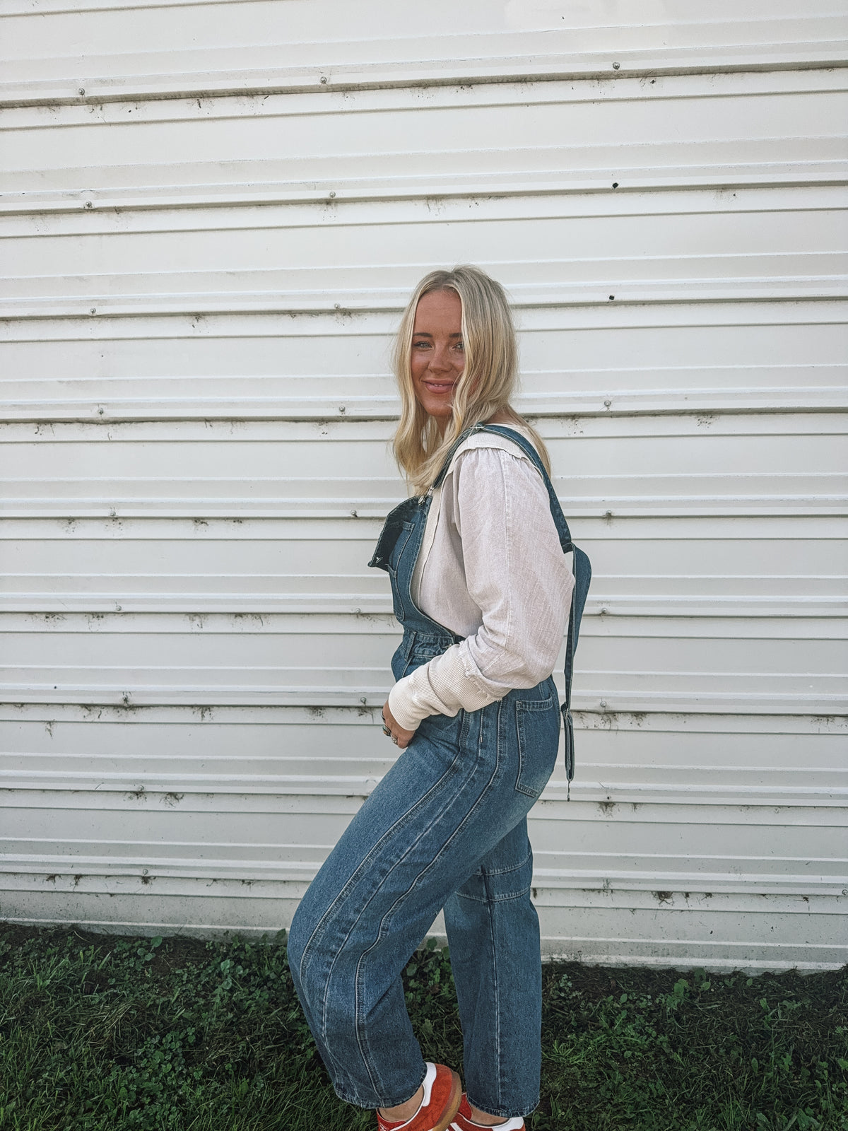 Blake Barrel Denim Jumpsuit