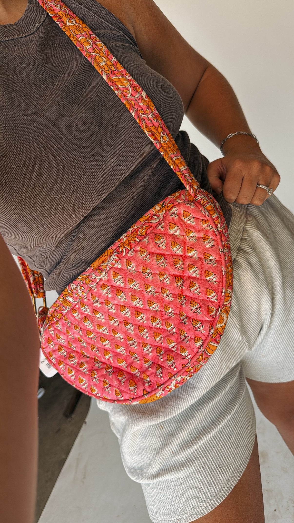 Quilted Floral Bag