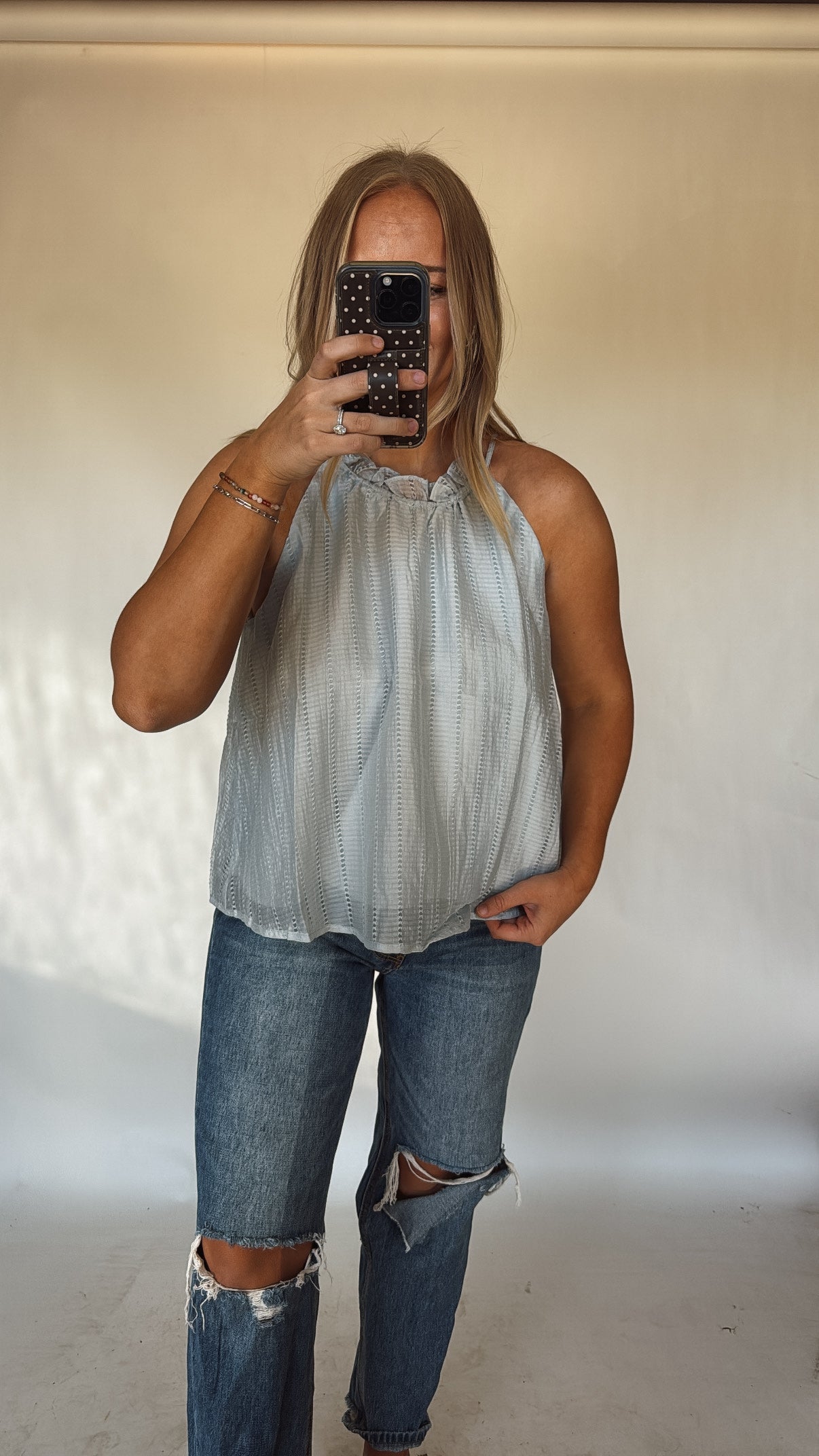 Blu Halter Top