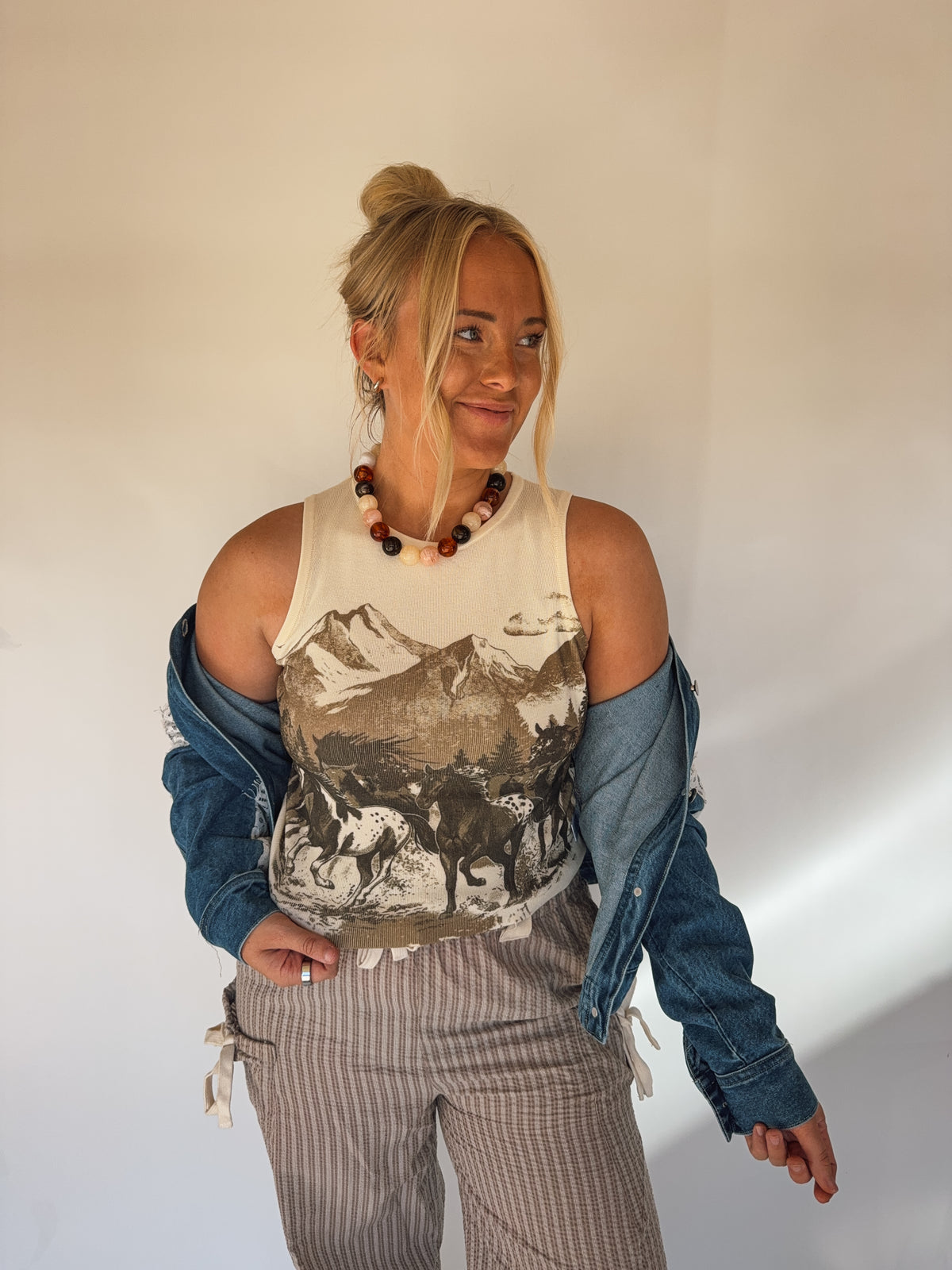 Western Skies Sweater Tank