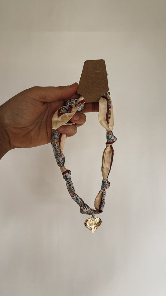 Heart Scarf Necklace