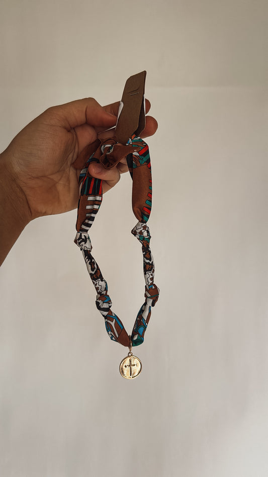 Cross Scarf Necklace