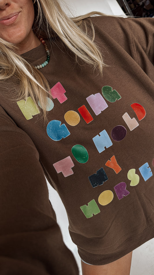 Not Gonna Hold My Horses Sweatshirt
