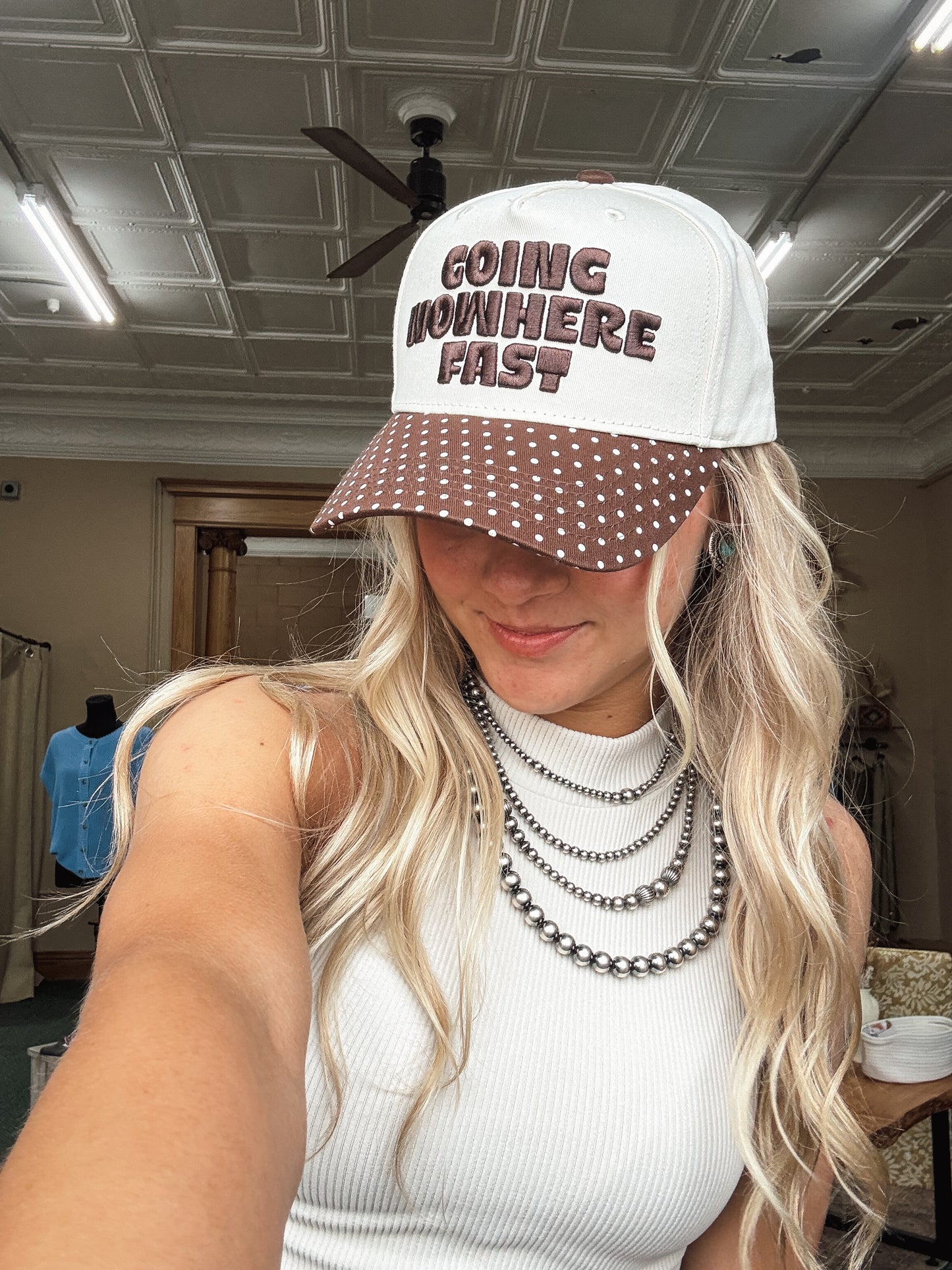 Going Nowhere Fast Trucker Hat