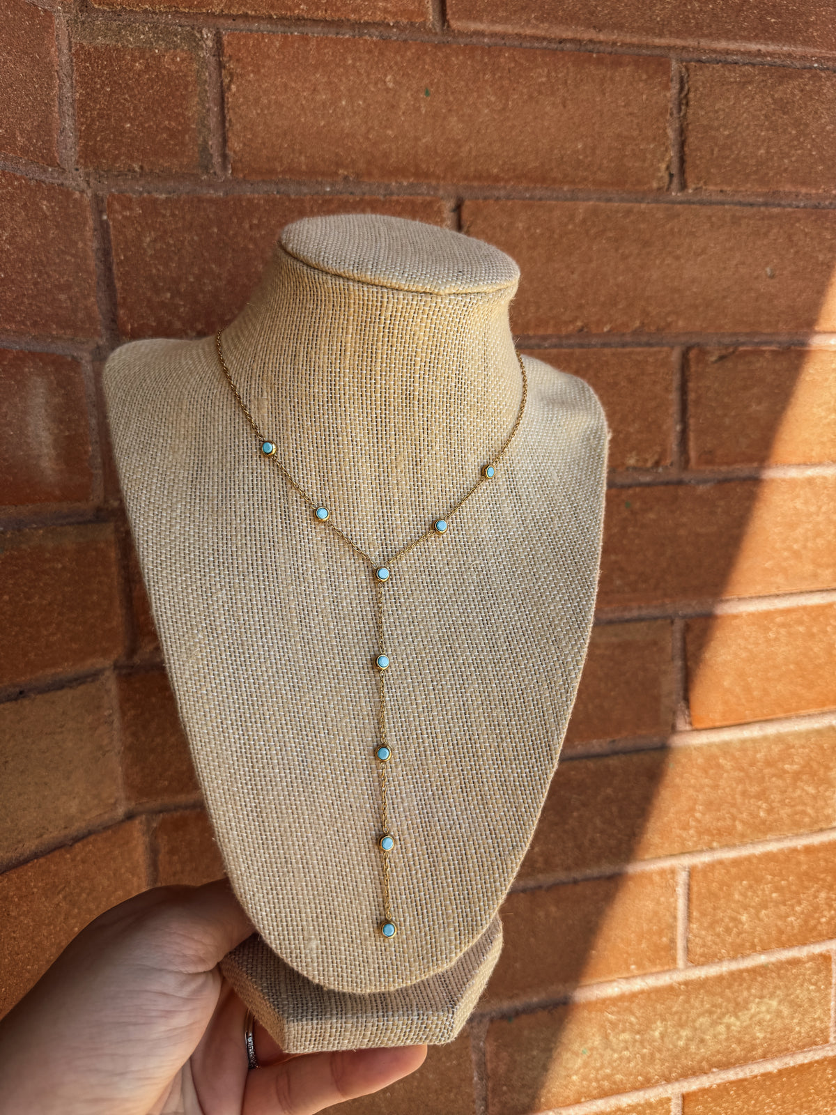 Turquoise Lariat Necklace